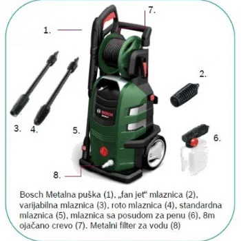 Bosch perač pod visokim pritiskom AdvancedAquatak 160 06008A7800-1 Bosch perač pod visokim pritiskom AdvancedAquatak 160 06008A7800-1