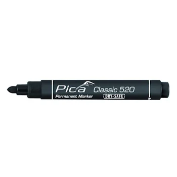 Pica permanent marker Classic crni okrugli set 5/1 PC520/46