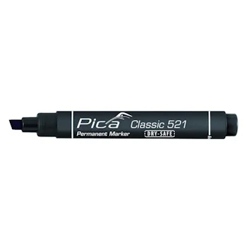Pica permanent marker Classic crni kosi set 5/1 PC521/46