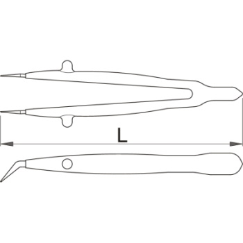 Unior pinceta savijena izolovana 1341VDP 616848-1