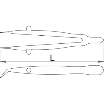 Unior pinceta savijena izolovana 1341VDP 616848-1