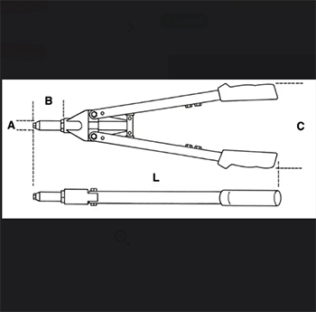 Beta klešta za pop nitne dvoručna 3,2-6,4mm 1740A Beta klešta za pop nitne dvoručna 3,2-6,4mm 1740A