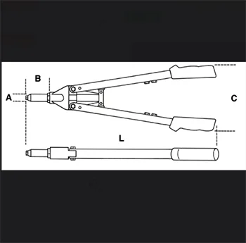 Beta klešta za pop nitne dvoručna 3,2-6,4mm 1740A-1
