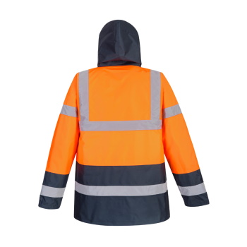 Portwest fluo jakna Contrast Traffic narandžasto teget PW S467-3
