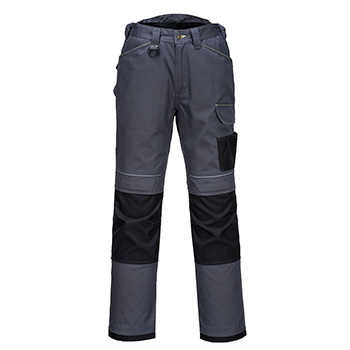 Portwest radne pantalone PW3 T601 sivo/crne