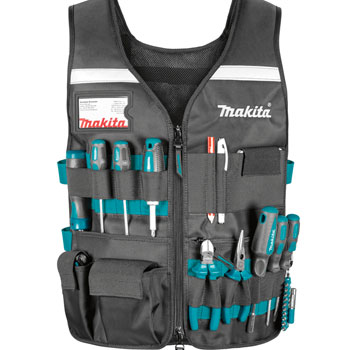 Makita radni prsluk sa podesivim džepovima za nošenje alata E-15609 Makita radni prsluk sa podesivim džepovima za nošenje alata E-15609