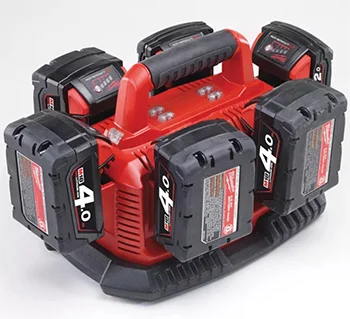 Milwaukee punjač za 6 baterija M1418 C6 4932430086-2