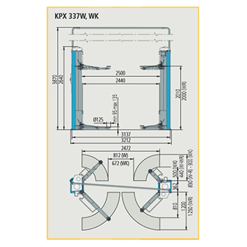 Ravaglioli dvostubna dizalica 3.2t sa 2 motora bez baze KPX 337W-4