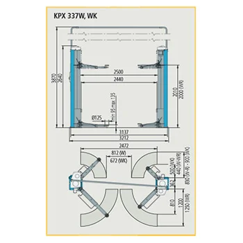 Ravaglioli dvostubna dizalica 3.2t sa 2 motora bez baze KPX 337W-4