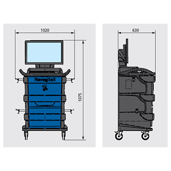 Ravaglioli komplet uređaj za centriranje trapa 3D RAV TD 3200HP.3S-8