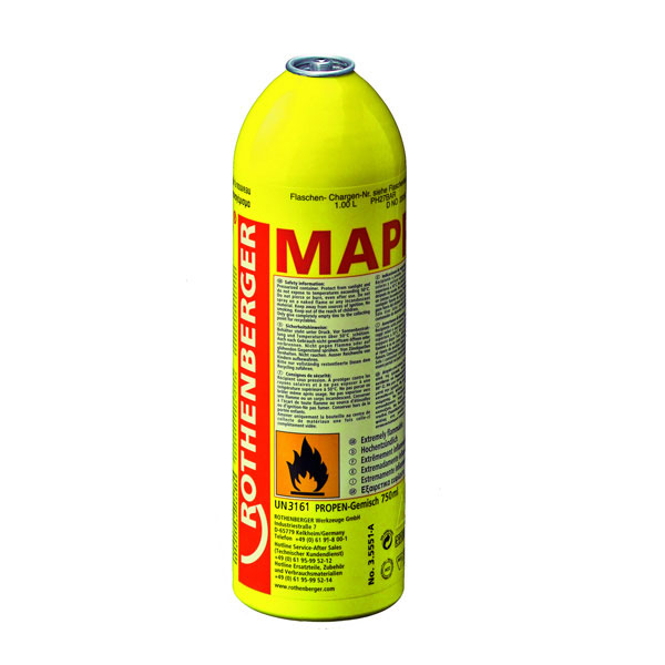 Rothenberger specijalna gasna mešavina za efikasno lemljenje MAPP® gas 35551-C Rothenberger specijalna gasna mešavina za efikasno lemljenje MAPP® gas 35551-C