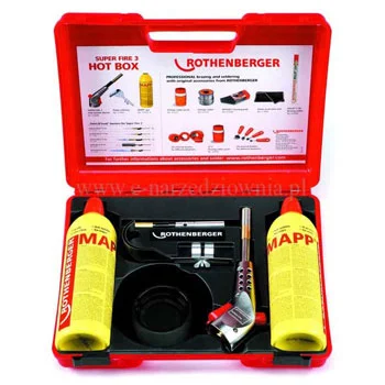 Rothenberger ergonomski set za tvrdi lem do DN28 SUPER FIRE 3 HOT BOX 35490-C Rothenberger ergonomski set za tvrdi lem do DN28 SUPER FIRE 3 HOT BOX 35490-C