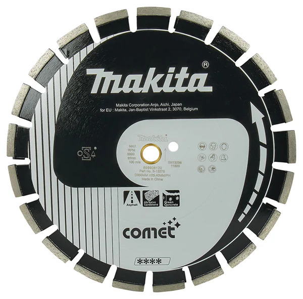 Makita Comet asfalt dijamantska rezna ploča se segmentnim rubom 350mm B-13275 Makita Comet asfalt dijamantska rezna ploča se segmentnim rubom 350mm B-13275