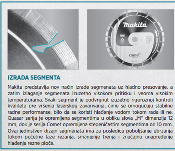 Makita dijamantska rezna ploča 400mm B-13471 Makita dijamantska rezna ploča 400mm B-13471
