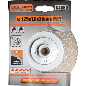 Richmann dijamantski disk za sečenje i gerovanje M14 125x1.6mm C4860 Richmann dijamantski disk za sečenje i gerovanje M14 125x1.6mm C4860