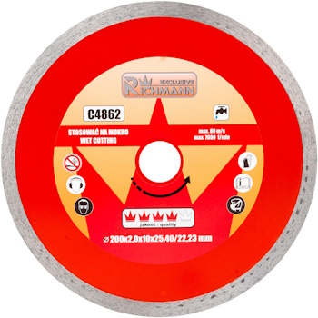 Richmann dijamantski disk THIN 200x2x25.4/22.2mm Richmann dijamantski disk THIN 200x2x25.4/22.2mm