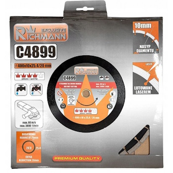 Richmann dijamantski disk za asfalt 400x25.4mm C4899 Richmann dijamantski disk za asfalt 400x25.4mm C4899