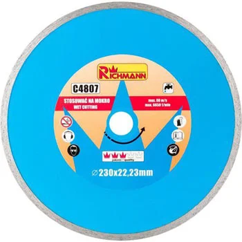 Richmann dijamantski disk, keramičke ploče, mokro sečenje, 230 mm C4807 Richmann dijamantski disk, keramičke ploče, mokro sečenje, 230 mm C4807