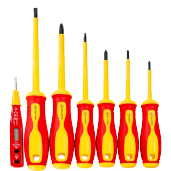 Richmann odvijači izolovani set 6/1+ tester EN60900 C5302 Richmann odvijači izolovani set 6/1+ tester EN60900 C5302