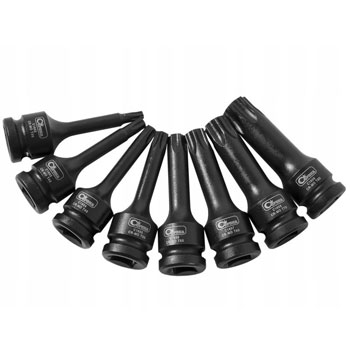 Richmann IMPACT TORX SET T30-T80, 1/2”, 8 kom,Corona C6950 Richmann IMPACT TORX SET T30-T80, 1/2”, 8 kom,Corona C6950