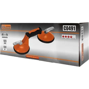 Richmann vakumski aluminijumski držač dupli 123mm 120kg C0491 Richmann vakumski aluminijumski držač dupli 123mm 120kg C0491