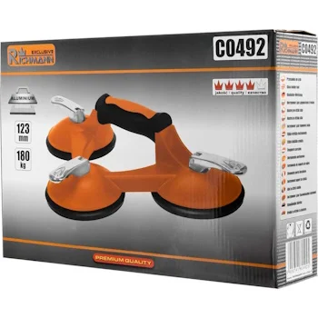 Richmann vakumski aluminijumski držač trodelni 123mm 180kg C0492 Richmann vakumski aluminijumski držač trodelni 123mm 180kg C0492