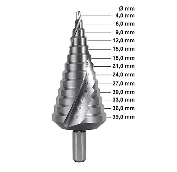 Ruko stepenasta burgija 4-39mm 101056