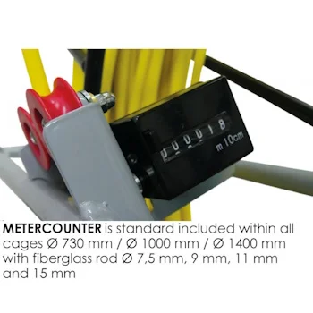 Runpotec fiberglass sajla sa analognim meračem Ø11mm-300m GF11 10097 Runpotec fiberglass sajla sa analognim meračem Ø11mm-300m GF11 10097