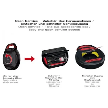 Runpotec fiberglass sajla Ø3mm-30m bez digitalnog merača GF3 10197 Runpotec fiberglass sajla Ø3mm-30m bez digitalnog merača GF3 10197