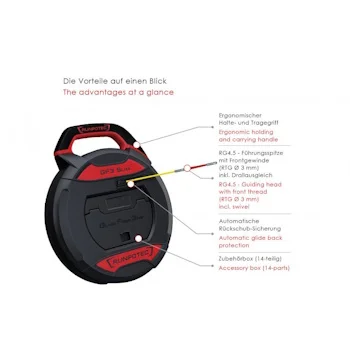 Runpotec fiberglass sajla Ø3mm-30m bez digitalnog merača GF3 SLIM 10211 Runpotec fiberglass sajla Ø3mm-30m bez digitalnog merača GF3 SLIM 10211