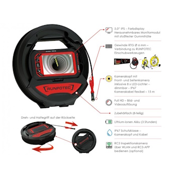 Runpotec inspekcijska kamera-15m RC3 10214-1