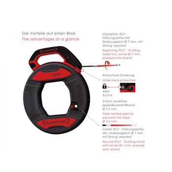 Runpotec RP5 Poliester sajla Ø5.5mm-30m 10014 Runpotec RP5 Poliester sajla Ø5.5mm-30m 10014