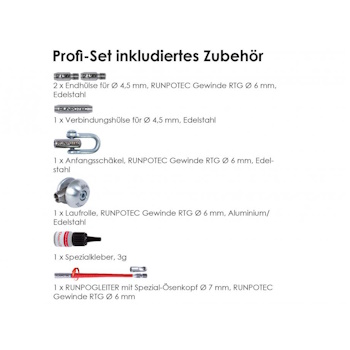 Runpotec GF4.5 Profi-Set fiberglass sajla Ø4.5mm-60m 10047 Runpotec GF4.5 Profi-Set fiberglass sajla Ø4.5mm-60m 10047