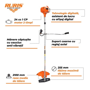 Ruris trimer za travu benzinski 1HP RR240 BRAVO-6