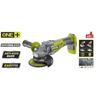 Ryobi aku ugaona brusilica bez četkica 125mm ONE+ 18V R18AG7-0 Ryobi aku ugaona brusilica bez četkica 125mm ONE+ 18V R18AG7-0