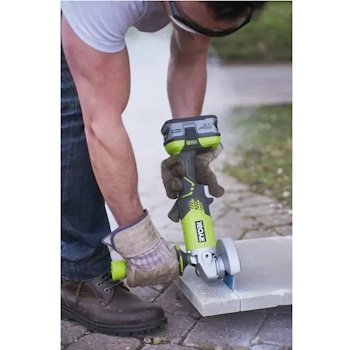 Ryobi aku ugaona brusilica 115mm + punjač+ baterija 4Ah set R18AG-140S Ryobi aku ugaona brusilica 115mm + punjač+ baterija 4Ah set R18AG-140S