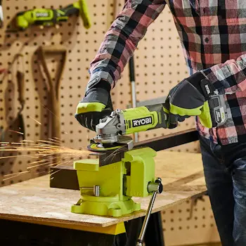Ryobi aku ugaona brusilica 125mm + punjač + baterija 4Ah 18V ONE+™ RAG18125-1C40S-3