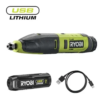 Ryobi bežični alat za rezbarenje USB Lithium™ 4V (2.0Ah) RPC4-120G Ryobi bežični alat za rezbarenje USB Lithium™ 4V (2.0Ah) RPC4-120G