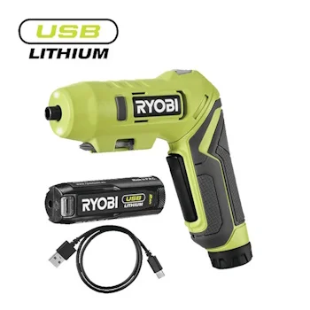 Ryobi kompaktni bežični okretni odvijač USB Lithium™ 4V (2.0Ah) RSDP4-120G Ryobi kompaktni bežični okretni odvijač USB Lithium™ 4V (2.0Ah) RSDP4-120G