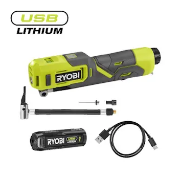 Ryobi bežična vazdušna pumpa USB Lithium™ 4V RI4-120G Ryobi bežična vazdušna pumpa USB Lithium™ 4V RI4-120G