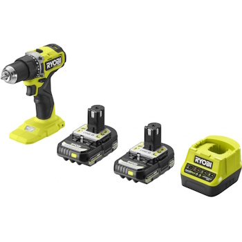 Ryobi udarna bušilica HP sa 2 baterije 2Ah i punjačem set RDD18C-220S Ryobi udarna bušilica HP sa 2 baterije 2Ah i punjačem set RDD18C-220S