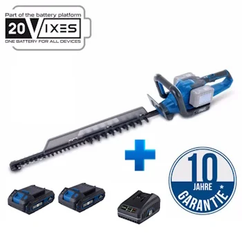 Scheppach aku makaze za živu ogradu Brushless IXES Solo BC-HT720-X + set punjač 2.4A i 2 x baterija 2.0Ah