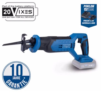 Scheppach aku recipro testera - lisičji rep IXES Solo C-RS100-X + set punjač 2.4A i baterija 2.0Ah Scheppach aku recipro testera - lisičji rep IXES Solo C-RS100-X + set punjač 2.4A i baterija 2.0Ah