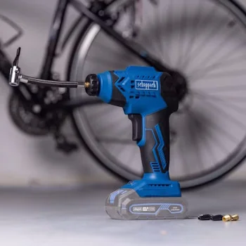 Scheppach aku ručni kompresor IXES Solo C-AC20-X + set punjač 2.4A i baterija 4.0Ah-1