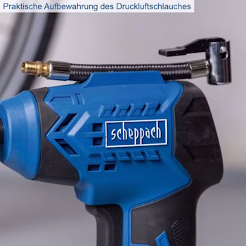 Scheppach aku ručni kompresor IXES Solo C-AC20-X + set punjač 2.4A i baterija 4.0Ah-5
