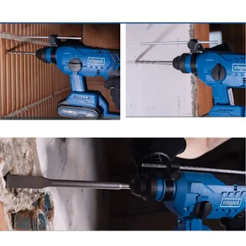 Scheppach aku udarna čekić bušilica SDS PLUS Brushless IXES Solo BC-RHD230-X+ set punjač 2.4A i baterija 2.0Ah-2 Scheppach aku udarna čekić bušilica SDS PLUS Brushless IXES Solo BC-RHD230-X+ set punjač 2.4A i baterija 2.0Ah-2