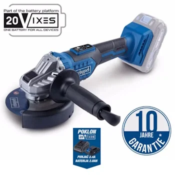 Scheppach aku ugaona brusilica Brushless IXES Solo BC-AG125-X + set punjač 2.4A i baterija 2.0Ah Scheppach aku ugaona brusilica Brushless IXES Solo BC-AG125-X + set punjač 2.4A i baterija 2.0Ah