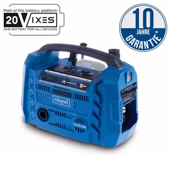 Scheppach hibridni kompresor IXES Solo Air Force 6 + set punjač 2.4A i baterija 2.0Ah Scheppach hibridni kompresor IXES Solo Air Force 6 + set punjač 2.4A i baterija 2.0Ah