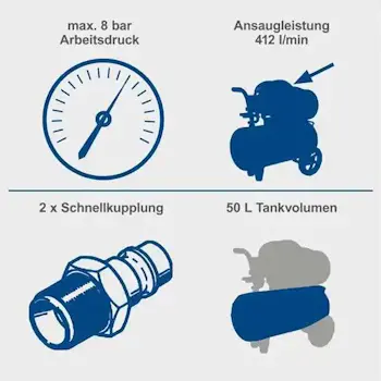 Scheppach kompresor za vazduh 50L HC52DC-4 Scheppach kompresor za vazduh 50L HC52DC-4