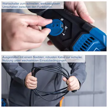 Scheppach udarna čekić bušilica SDS-Plus 1050W DH2260 5907906901 Scheppach udarna čekić bušilica SDS-Plus 1050W DH2260 5907906901